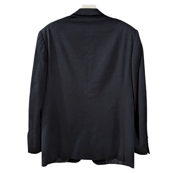 LIKE NEW PAL ZILERI Italy Mens 100% Cashmere Three Button Navy Blazer Size EU 50 - Picture 3 of 5